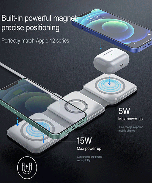 MagTriad™ 3-in-1 Magnetic Foldable Charger